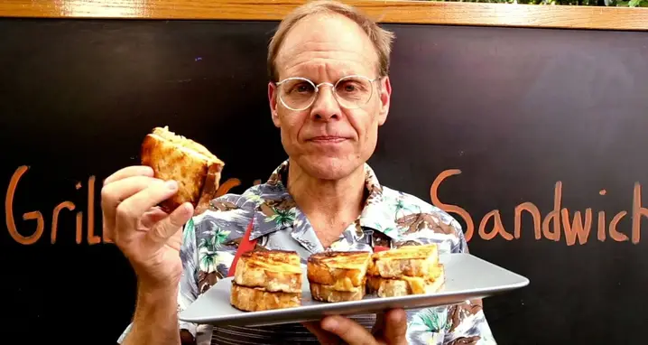 Alton Brown’s Delicious Grilled Grilled Cheese