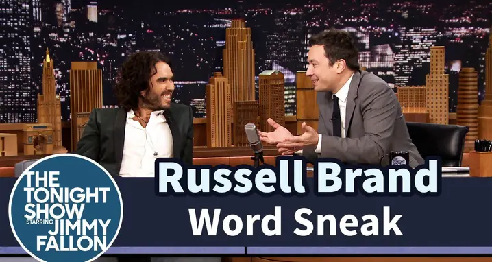 Russell Brand Shines In A Game Of Word Sneak With Jimmy Fallon