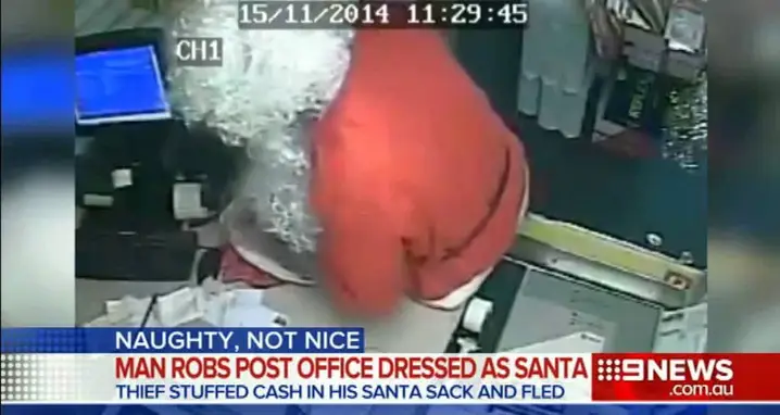 Santa Responds To Budget Cuts In The North Pole By Robbing Post Office