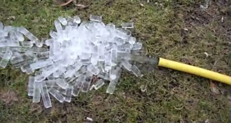 When A Hose Is Left On During A Freezing Night