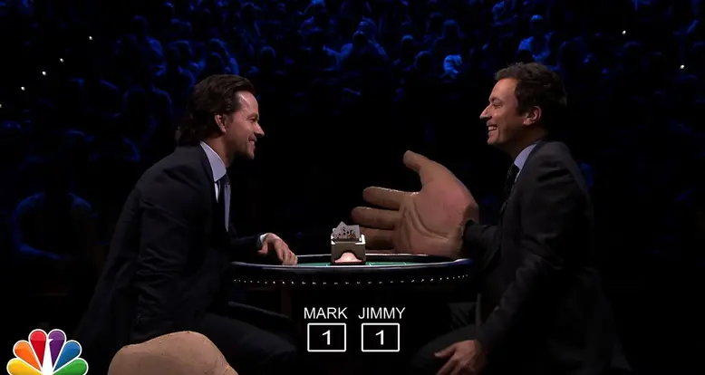 Watch Mark Wahlberg And Jimmy Fallon Slap Each Other With Giant Rubber Hands