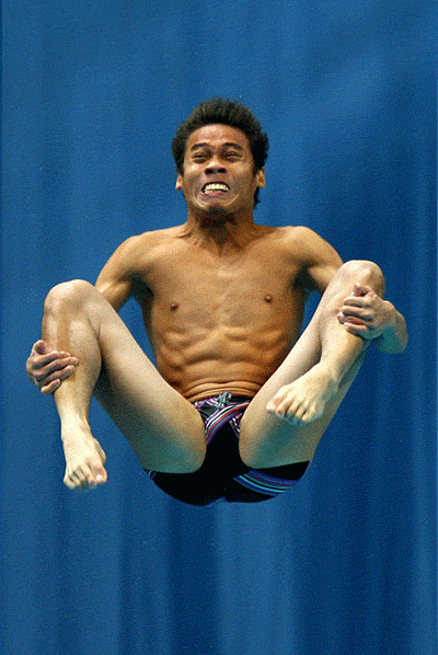 best-olympic-gifs-diver-faces Best Olympic GIFs Divers Facers